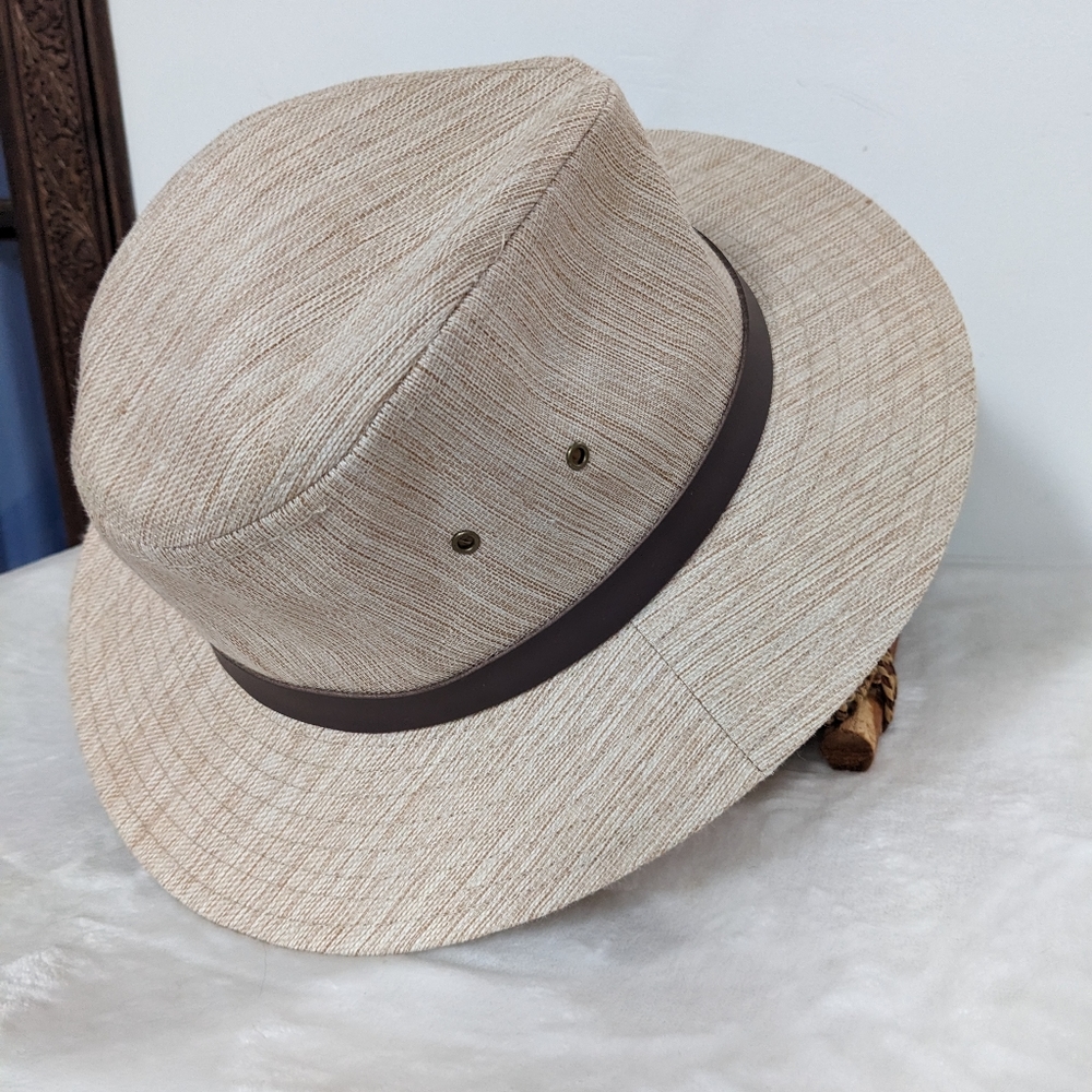 Henschel Hat Co USA Oakridge Safari Natural Linen Hat - Picture 5 of 13